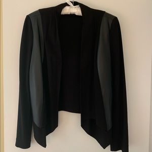 Bad-ass Bebe jacket w/ faux leather
